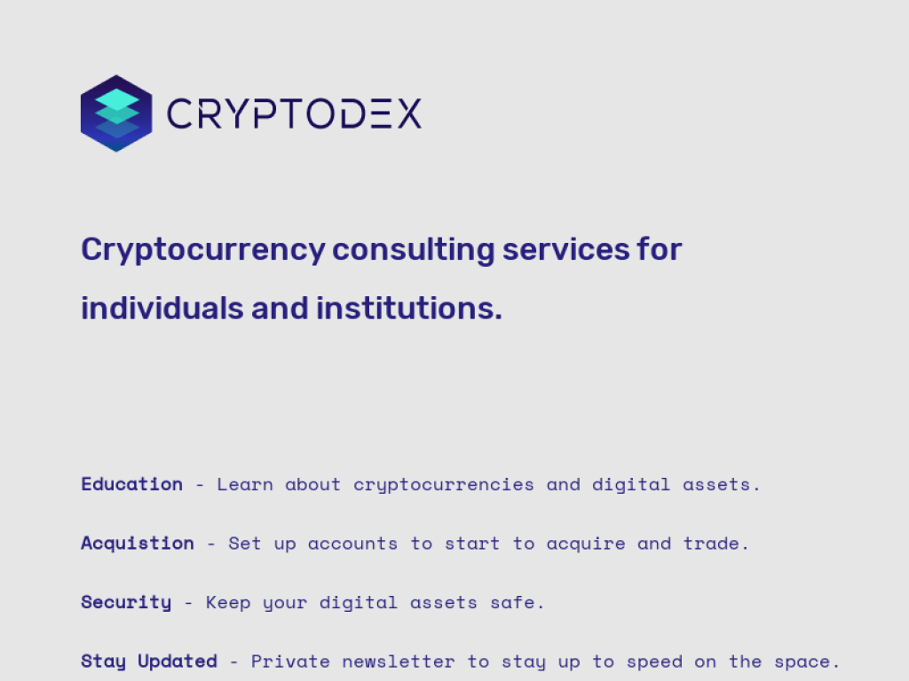 CryptoDex ICO