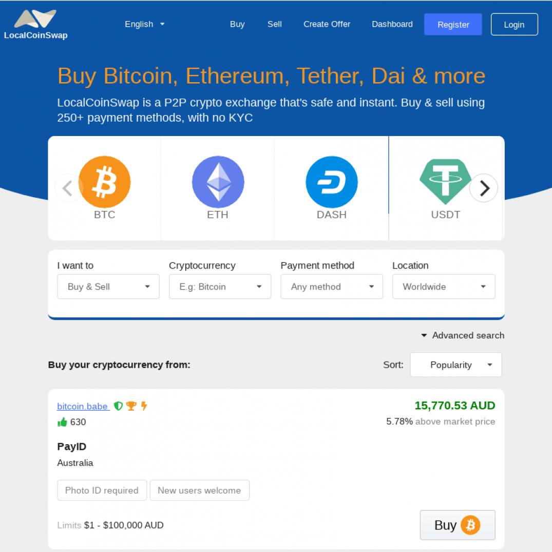 LocalCoinSwap ICO