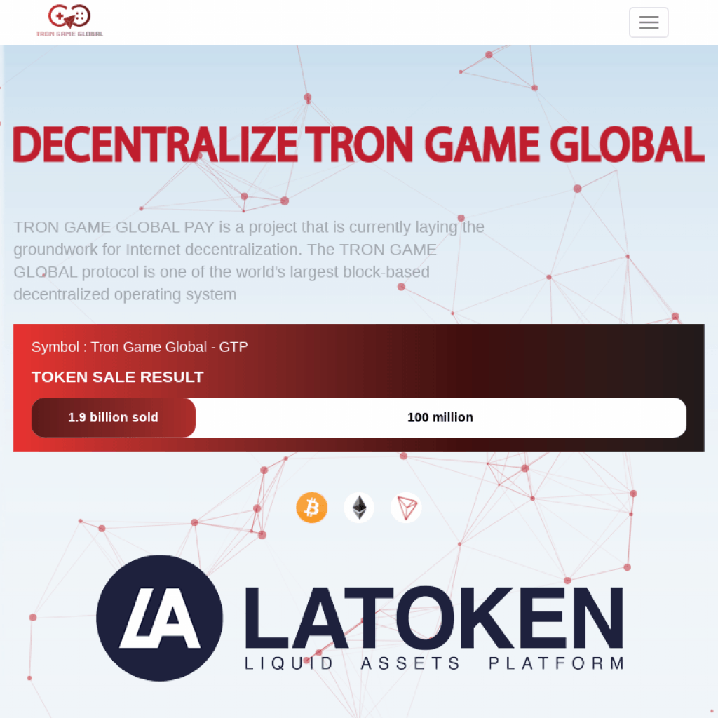 Tron Game Global ICO