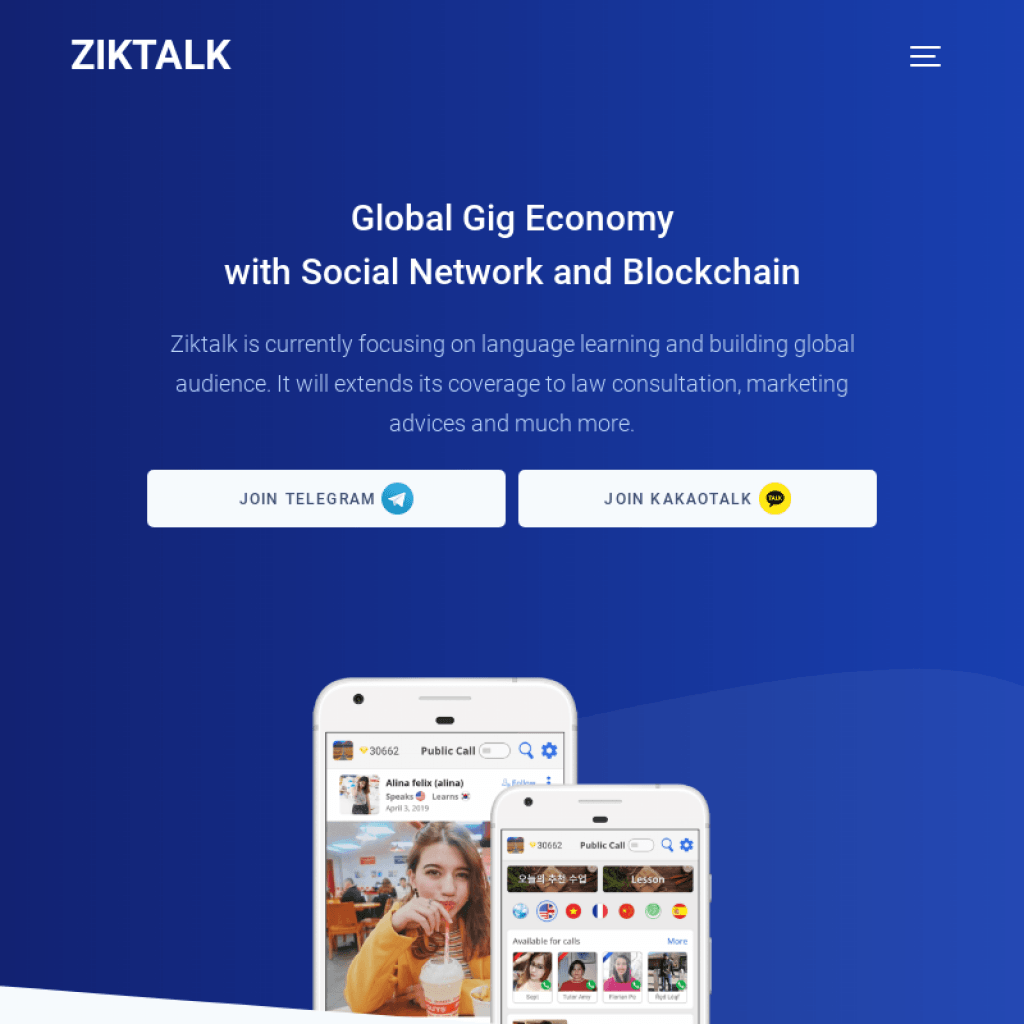 Ziktalk ICO