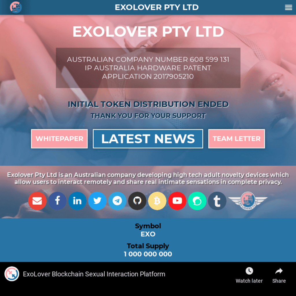 Exolover ICO