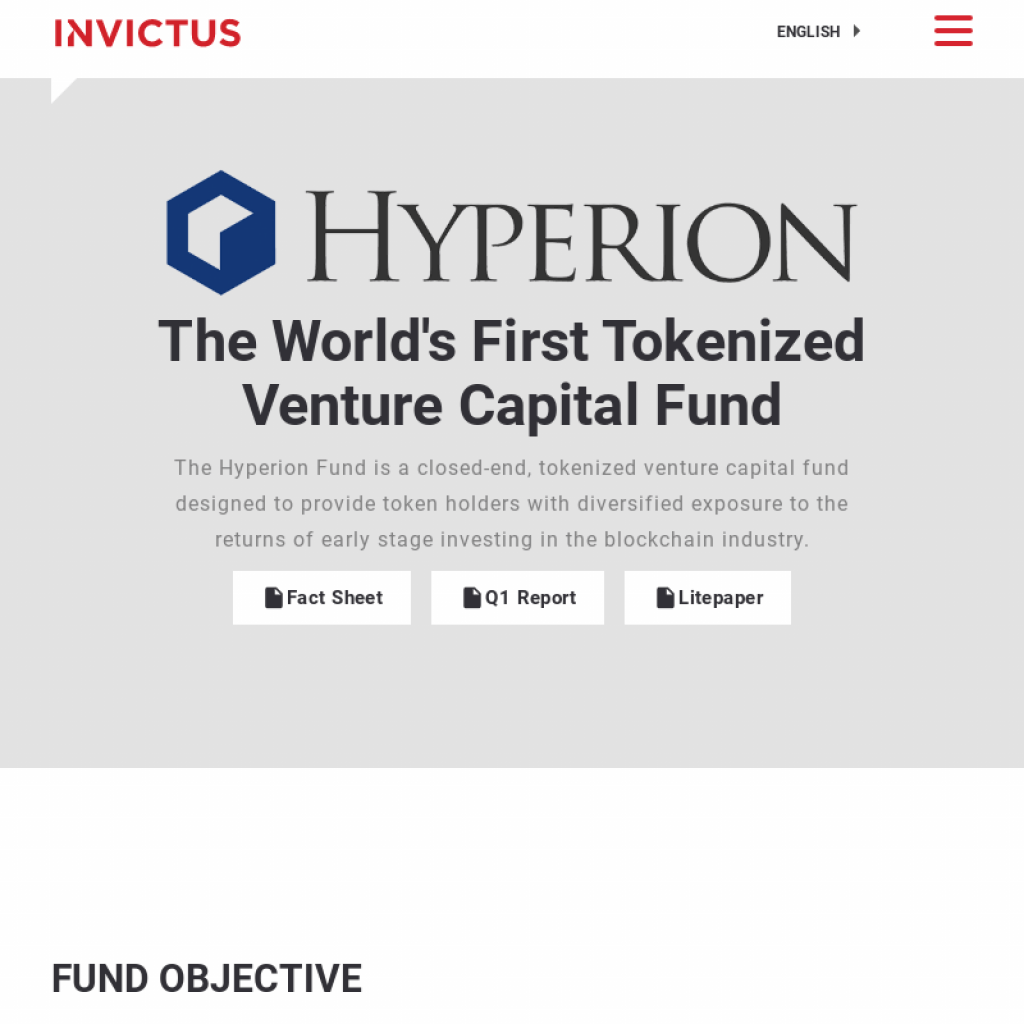 Invictus Hyperion Fund ICO