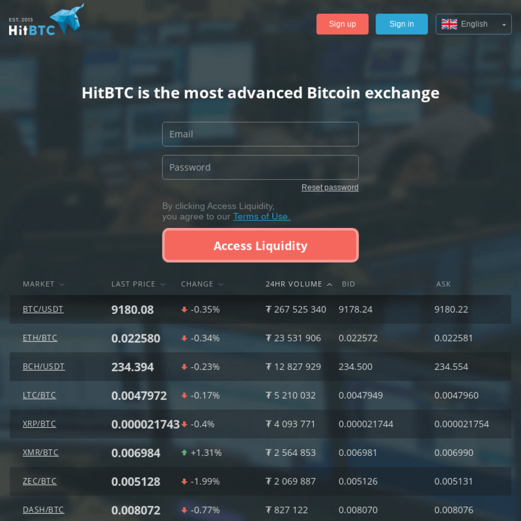 HitBtc ICO